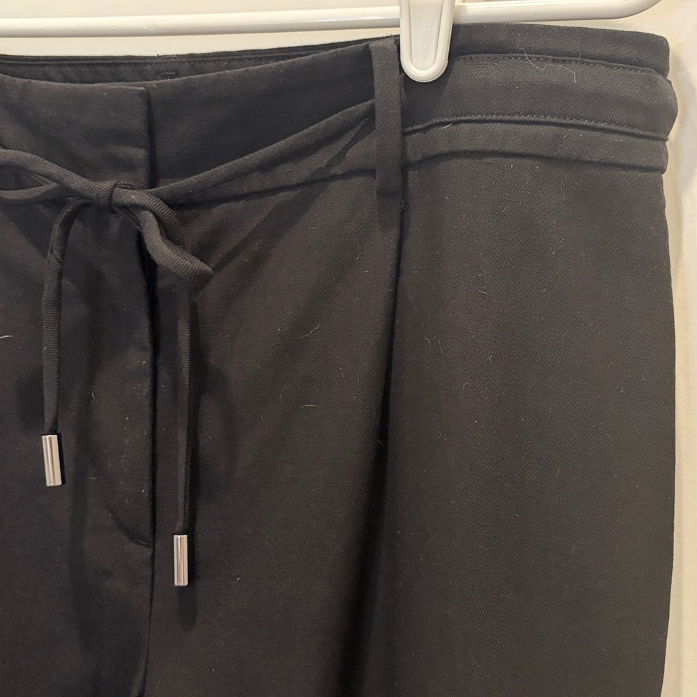 Talbots Black Drawstring Twill Pants - image 3